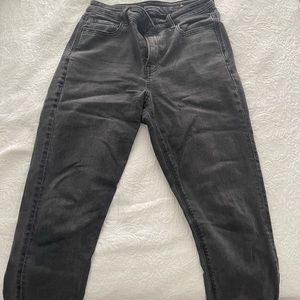 Distressed black stretch jeans American eagle